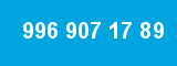 996 907 17 89 996 907 17 89